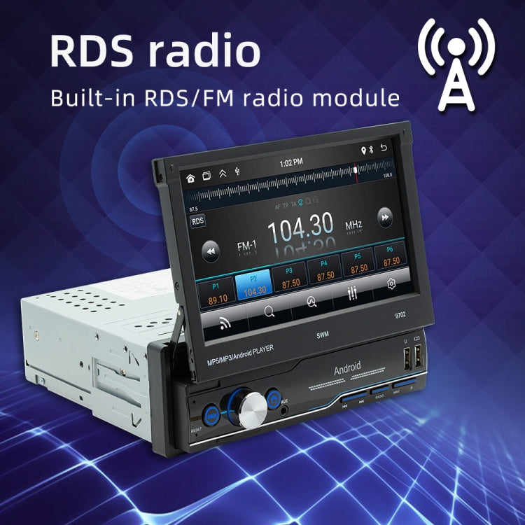 SWM 9702 Car HD 7 inch Android Radio Receiver MP5 Player, Support FM & Bluetooth & GPS & WiFi