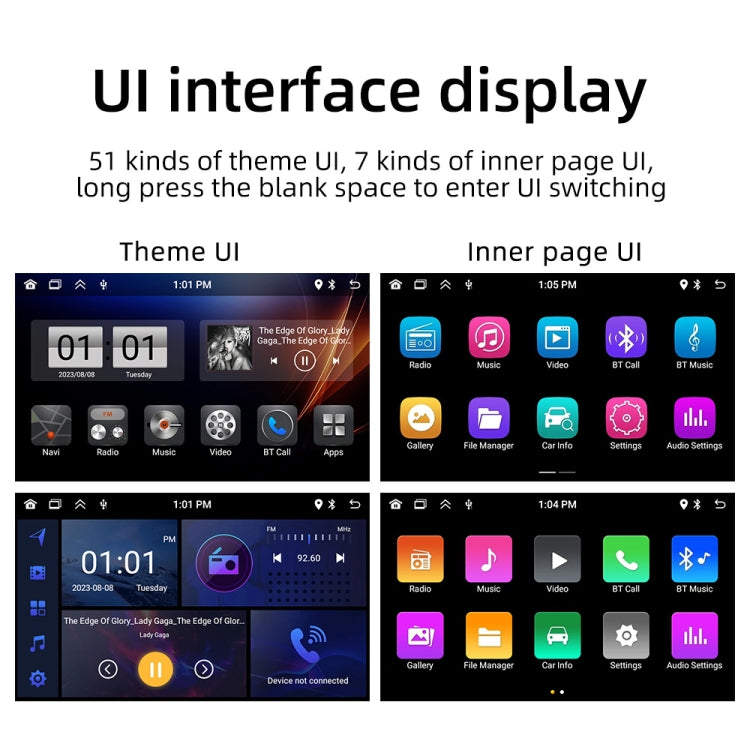 SWM 9702 Car HD 7 inch Android Radio Receiver MP5 Player, Support FM & Bluetooth & GPS & WiFi