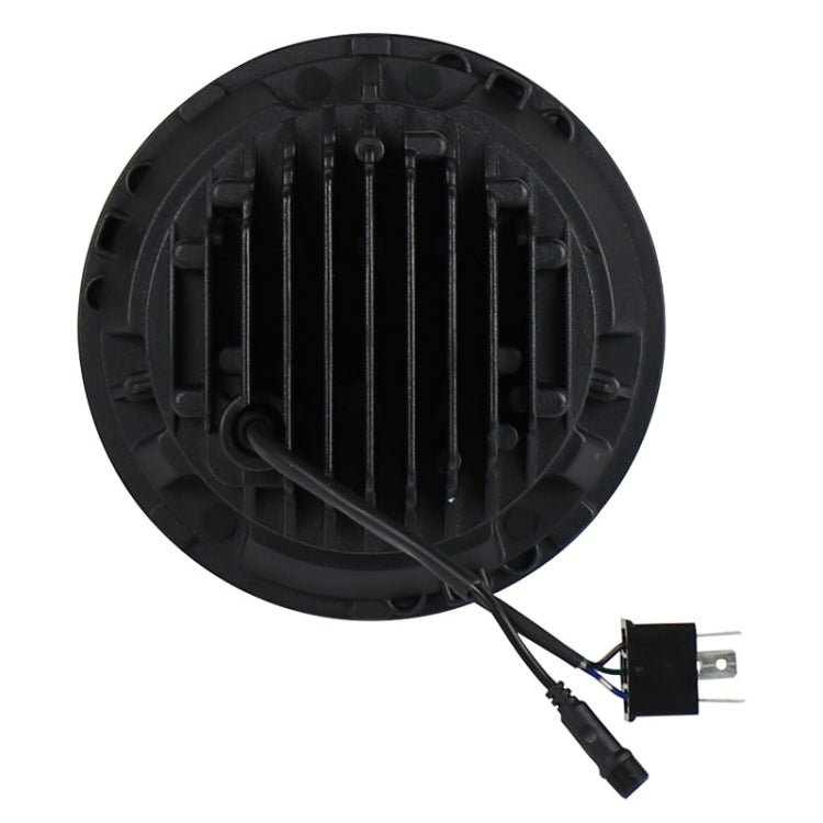 2 PCS 7 inch DC12V 6000K-6500K 50W Car LED Headlight Cree Lamp Beads for Jeep Wrangler / Harley, Support APP + Bluetooth Control