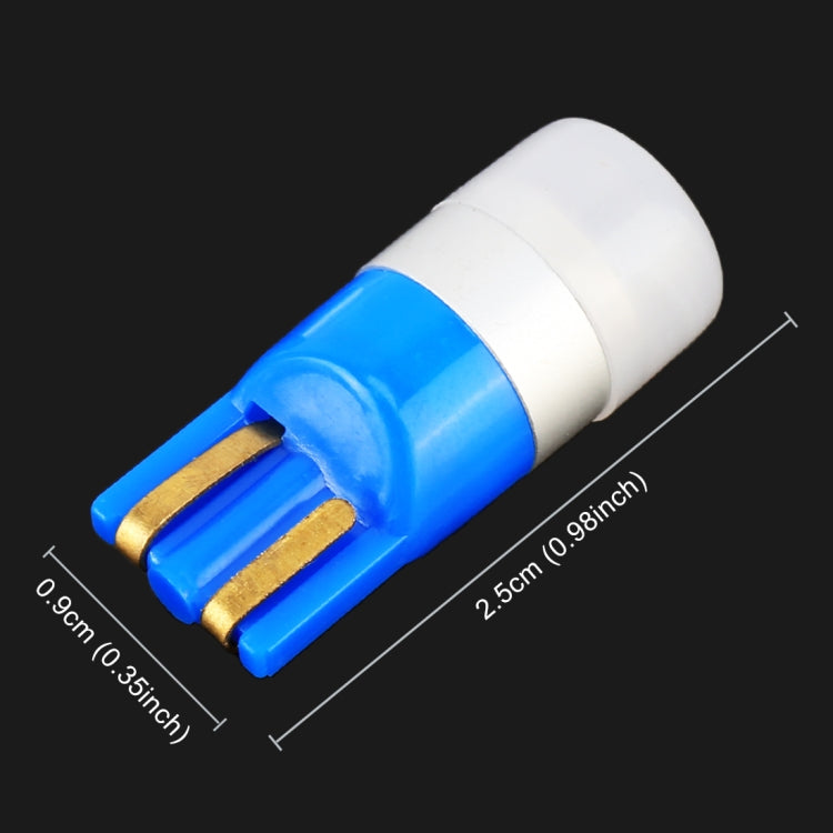 10 PCS T10 / W5W / 168 / 194 DC12V / 0.6W 1LEDs SMD-3030 Car Clearance Light