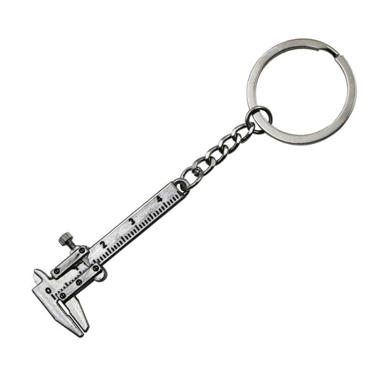 5 PCS Mini Vernier Caliper Keychain Key Rings