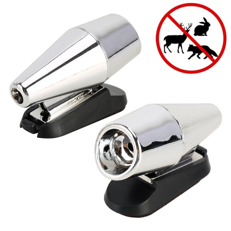 Pair Car ABS Deer Alert Sound Alarm Ultrasonic Wind Power Animal Repeller
