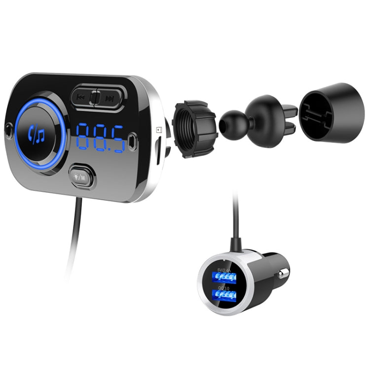 BC49BQ Car Digital Radio Receiver Bluetooth MP3 Player FM Transmitter Voice Assistant QC3.0 Quick Charger