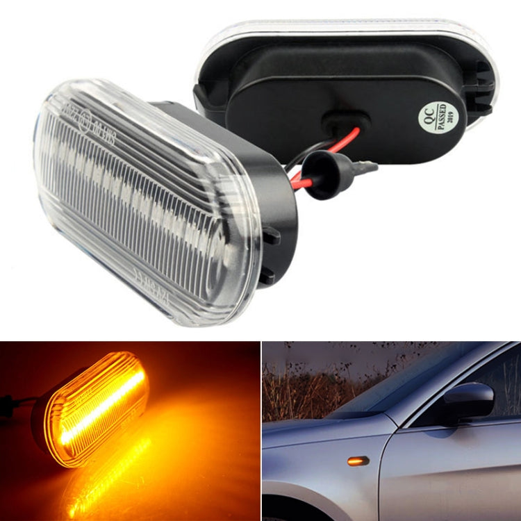 2 PCS D12V / 5W Car LED Leaf Board Side Flowing Water Turn Signal Light for Volkswagen