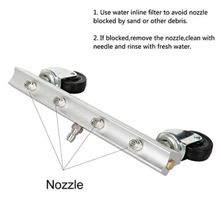 Car Body Chassis Car High Pressure Washing Machine Car Bottom Water Washing Machine 4 Nozzle Cleaner Set, Extension Rod Length: 34cm