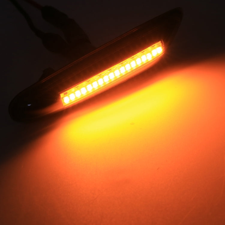 2 PCS D12V / 5W Car LED Dynamic Blinker Side Lights Flowing Water Turn Signal Light for BMW, Yellow Light