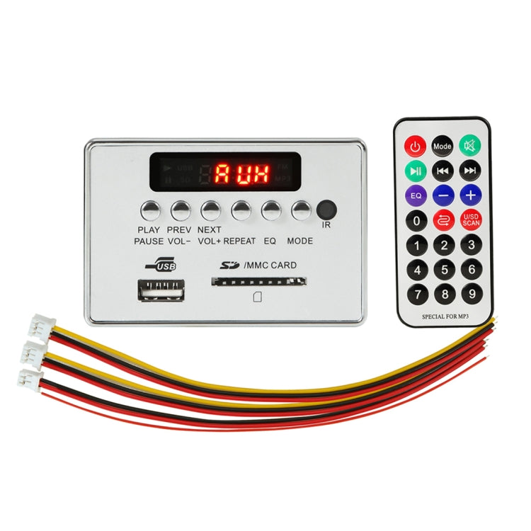 Car 5V Audio MP3 Player Decoder Board FM Radio SD Card USB AUX, with Bluetooth / Remote Control