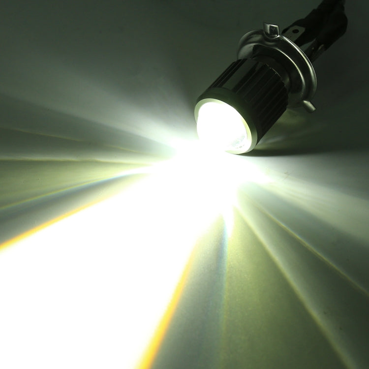 H4 DC12-80V / 10W / 6000K / 3000K / 800LM Bicolor Motorcycle Headlights with Projector Lens