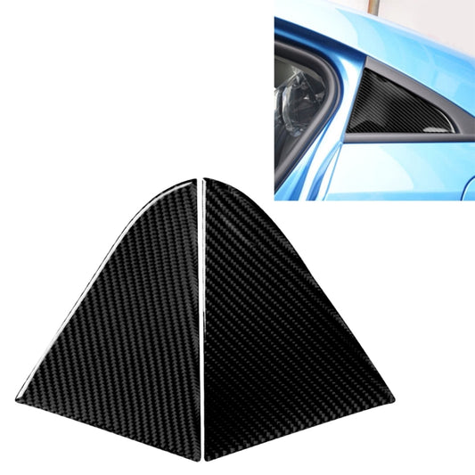 Car Carbon Fiber Rear Triangle Glass Decorative Sticker for Chevrolet Cruze 2009-2015, Left and Right Drive Universal