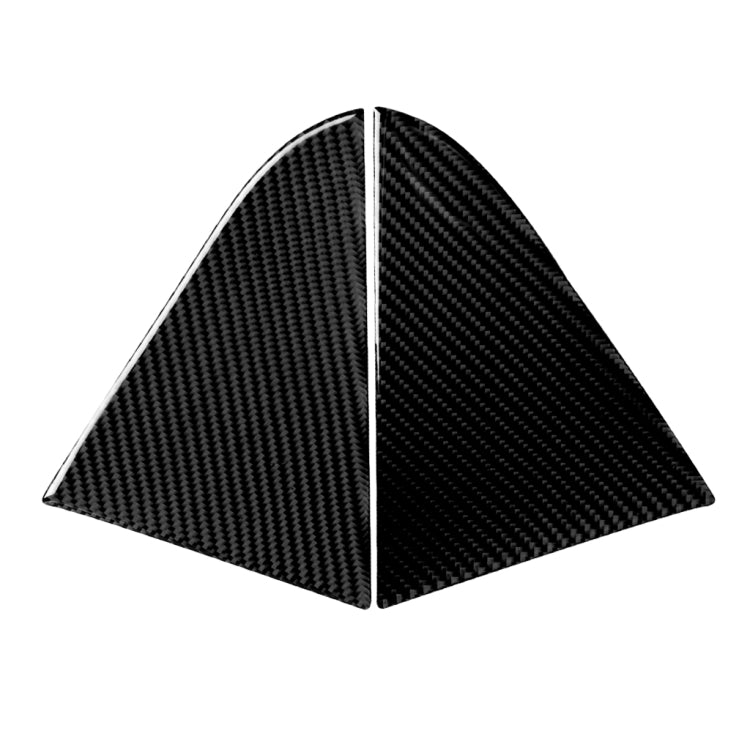 Car Carbon Fiber Rear Triangle Glass Decorative Sticker for Chevrolet Cruze 2009-2015, Left and Right Drive Universal
