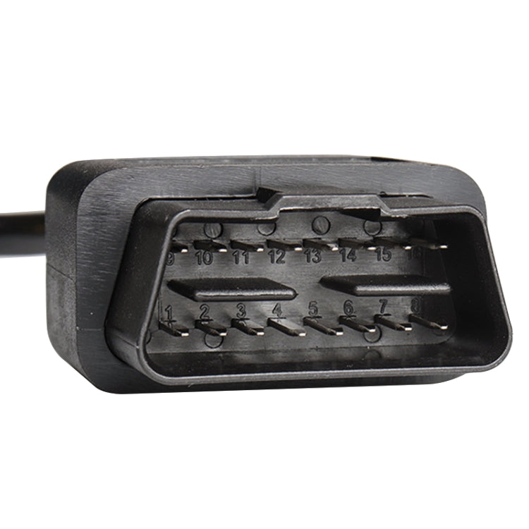 16PIN Male OBD Cable Opening Line OBD 2 Extension Cable for Car Diagnostic Scanner, Cable Length: 30cm