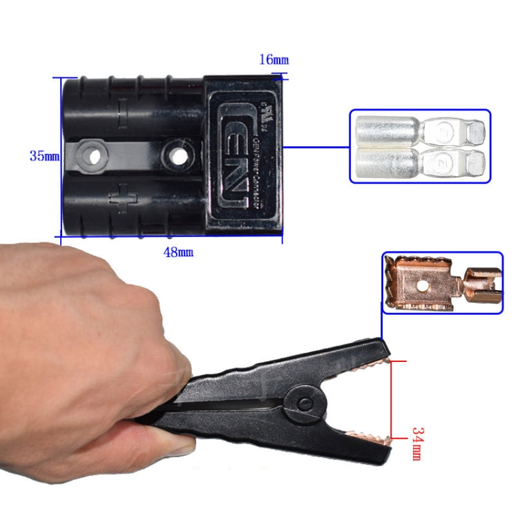 50A Anderson to Clip Cable Plug Connector