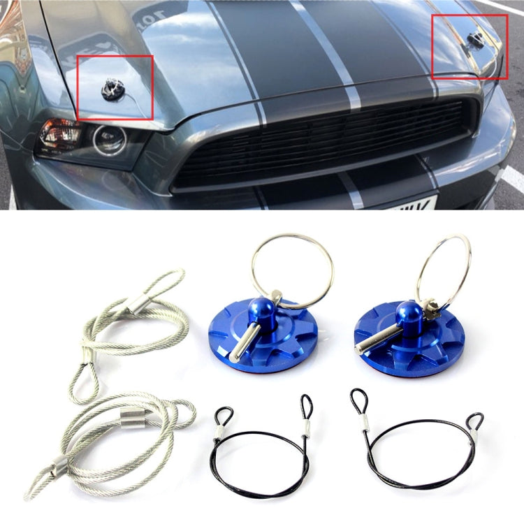 XH-6049 Car Universal Modified Racing Punch-free Aluminum Engine Hood Lock Cover