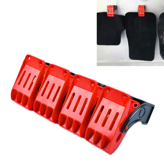 Car Foot Pad Cleaning Clip Multifunctional Wall Mounted Fixing Clip Hook