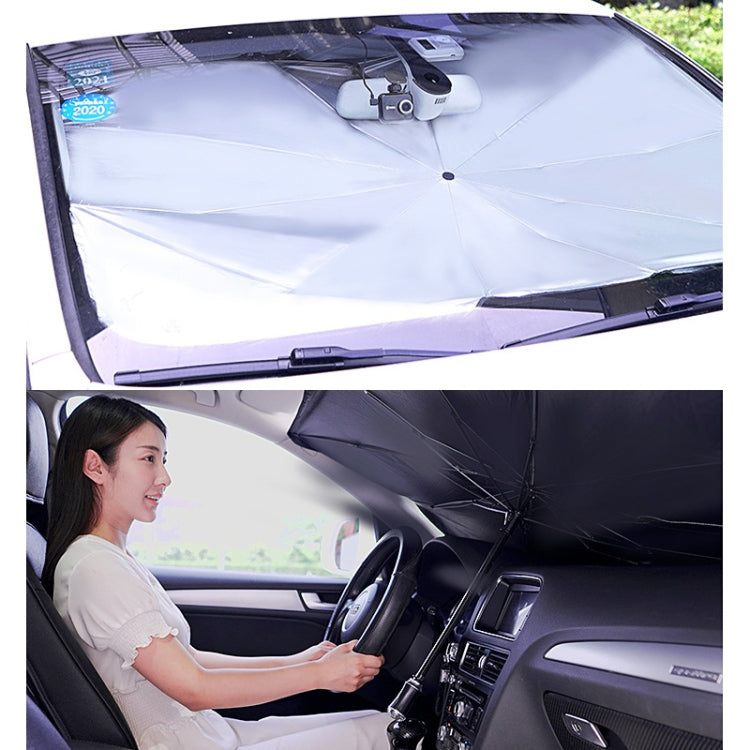 Car Retractable Sunshade Sunscreen Heat Insulation Front Windshield Sunshade, Small Size