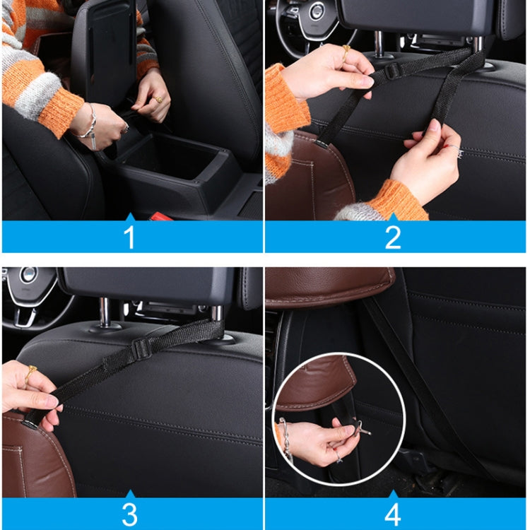 Car Front Seat Hanging Bag Paper Towel / Water Cup Storage Bag
