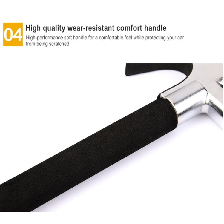 Car Adjustable Telescopic U Shape Steering Wheel Lock Anti-theft Cipher Lock with Safety Hammer