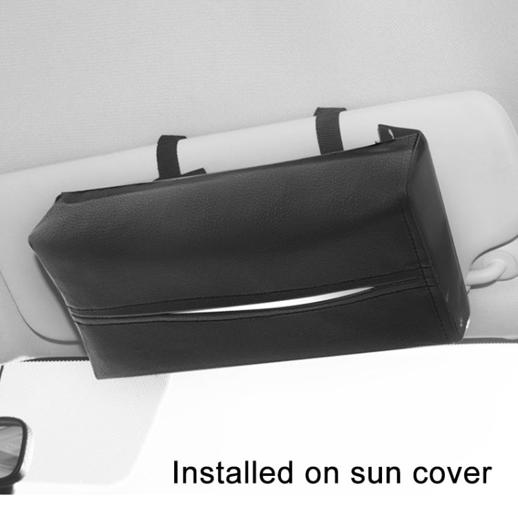 Car PU Leather Tissue Box, Size: 24x13x5cm