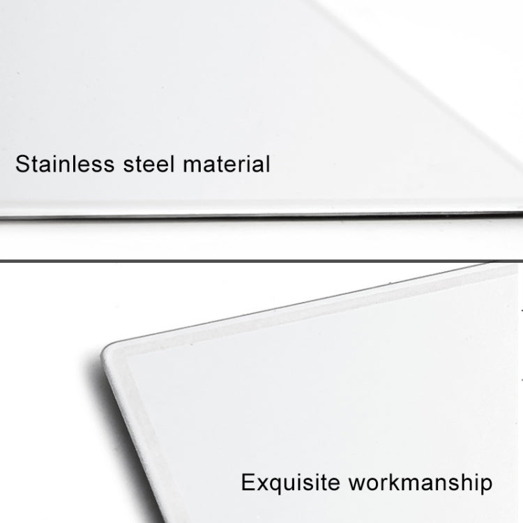 Portable Car Sunshade Makeup Mirror Stainless Steel Vanity Mirror, Size: 150 x 80mm