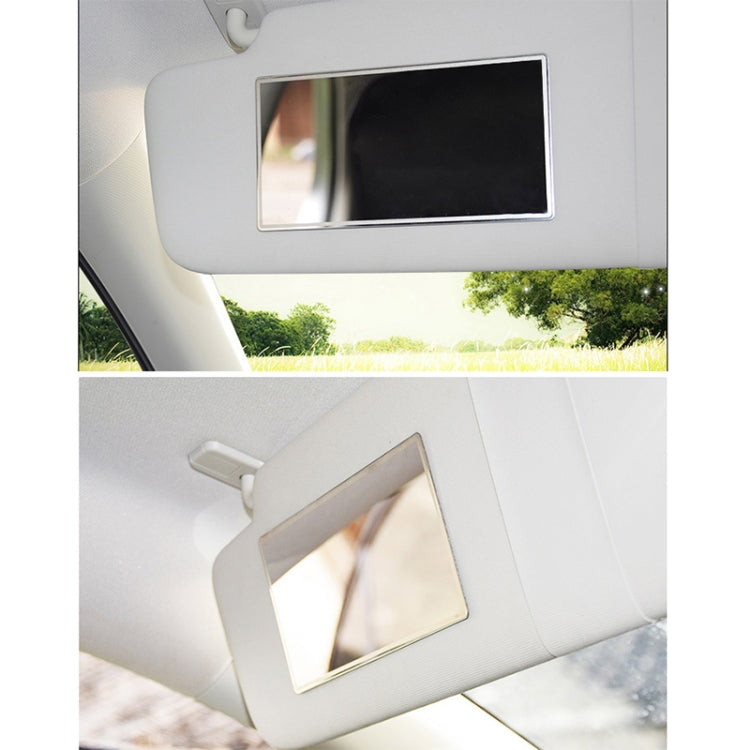 Portable Car Sunshade Makeup Mirror Stainless Steel Vanity Mirror, Size: 150 x 80mm