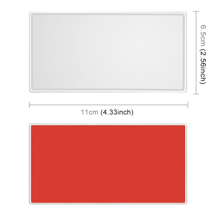 Portable Car Sunshade Makeup Mirror Stainless Steel Vanity Mirror, Size: 110 x 65mm