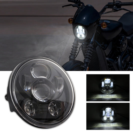 EagleVision DC9-30V 35W 6000K 4000LM 5.75 inch Round Motorcycle 6LEDs Headlight for Harley-Davidson