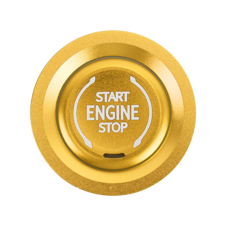Car Engine Start Key Push Button Ring Trim Metal Sticker Decoration for Cadillac CT5 CT4 XT4 XT6 / Chevrolet Silverado