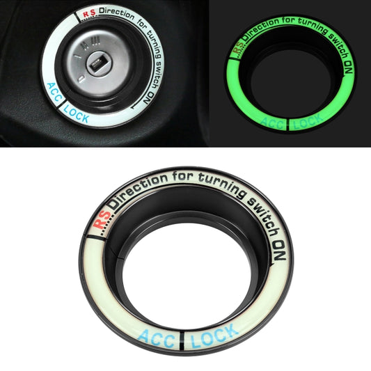 For Ford Fluorescent Aluminum Alloy Ignition Key Ring, Inside Diameter: 3.2cm, For Ford (Black), For Ford (Gold), For Ford (Red), For Ford (Silver), For Ford  (Sky Blue)
