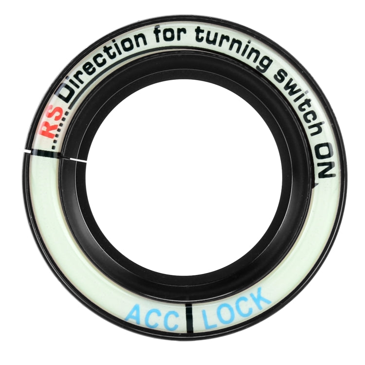 For Ford Fluorescent Aluminum Alloy Ignition Key Ring, Inside Diameter: 3.2cm, For Ford (Black), For Ford (Gold), For Ford (Red), For Ford (Silver), For Ford  (Sky Blue)