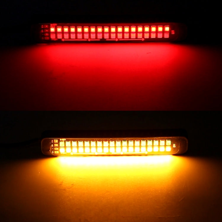 105mm DC12-24V / 1.6W Motorcycle LED Dynamic Blinker Side Lights Flowing Water Brake Lamp Turn Signal Light, Cable Length: 1m