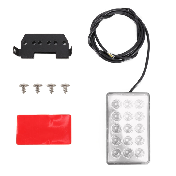 DC12V 1W Car Square Highlight Brake Lights Reversing Light with 15LEDs SMD-3528