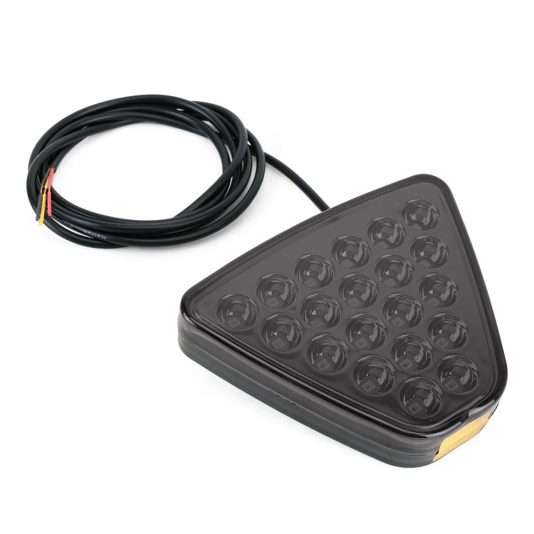 DC12V 1W Car Triangle Highlight Brake Lights Reversing Light with 20LEDs SMD-3528