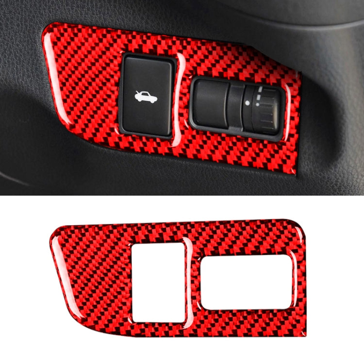 Car Carbon Fiber Trunk Switch Decorative Sticker for Subaru BRZ / Toyota 86 2013-2017, Right Drive