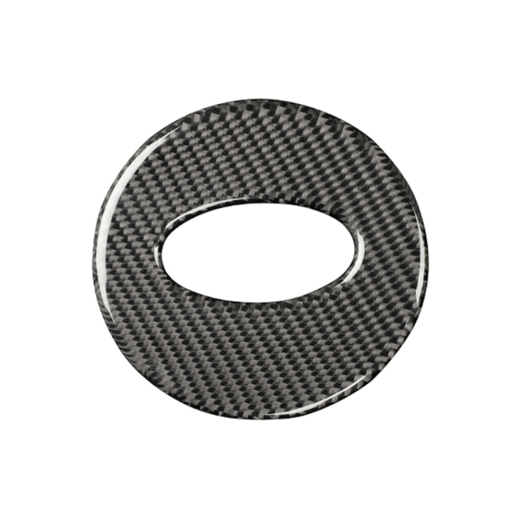 Car Carbon Fiber Steering Wheel Decorative Sticker for Subaru BRZ 2013-2017, Left and Right Drive Universal