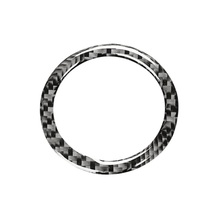 Car Carbon Fiber One-button Start Decorative Sticker for Subaru BRZ / Toyota 86 2013-2017, Left and Right Drive Universal