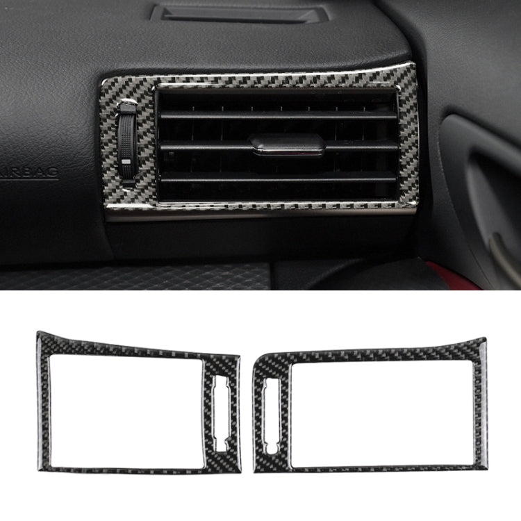 Car Carbon Fiber Left and Rght Air Outlet Decorative Sticker for Lexus IS250 2013-, Left Drive