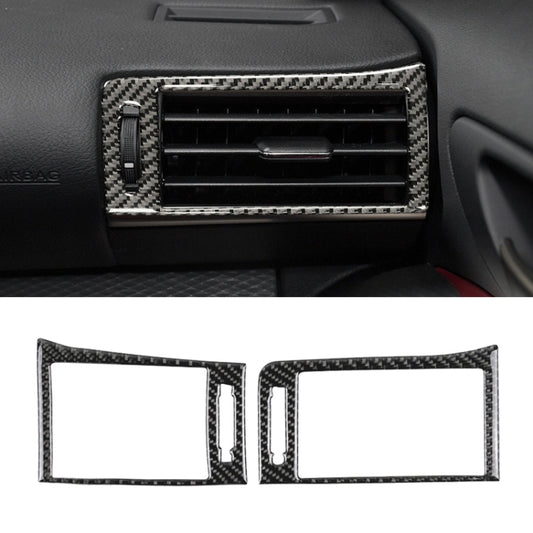 Car Carbon Fiber Left and Rght Air Outlet Decorative Sticker for Lexus IS250 2013-, Left Drive