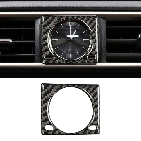 Car Carbon Fiber Clock Box Decorative Sticker for Lexus IS250 2013-, Left Drive