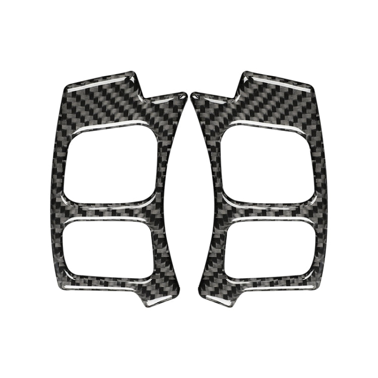 Car Carbon Fiber Steering Wheel Button Decorative Sticker for Lexus IS250 NX200 200t 300h 13-, Left Drive