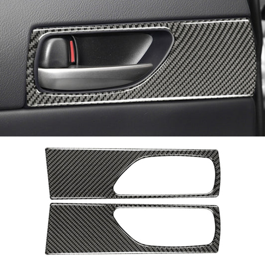 Car Carbon Fiber Rear Door Handle Decorative Sticker for Lexus IS250 2013-, Left Drive