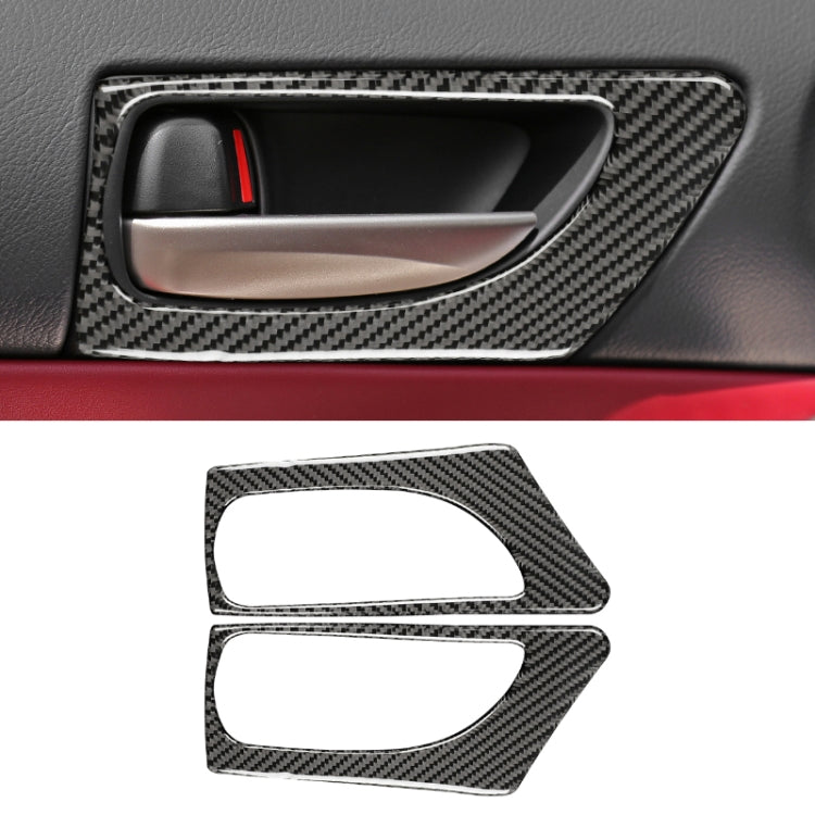 Car Carbon Fiber Front Door Handle Decorative Sticker for Lexus IS250 2013-, Left Drive B Style