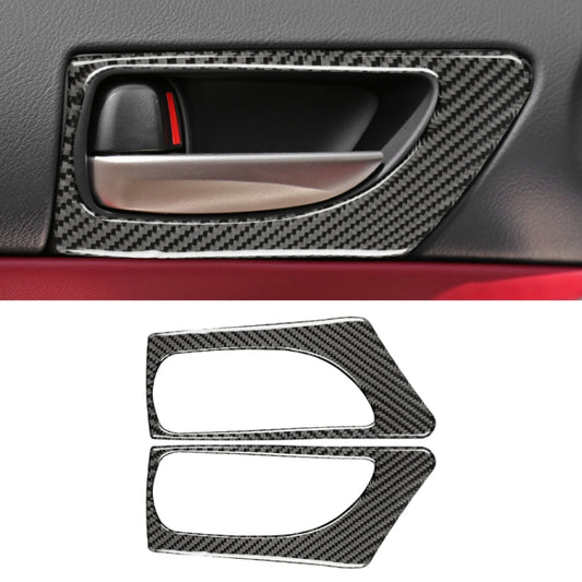 Car Carbon Fiber Front Door Handle Decorative Sticker for Lexus IS250 2013-, Left Drive B Style