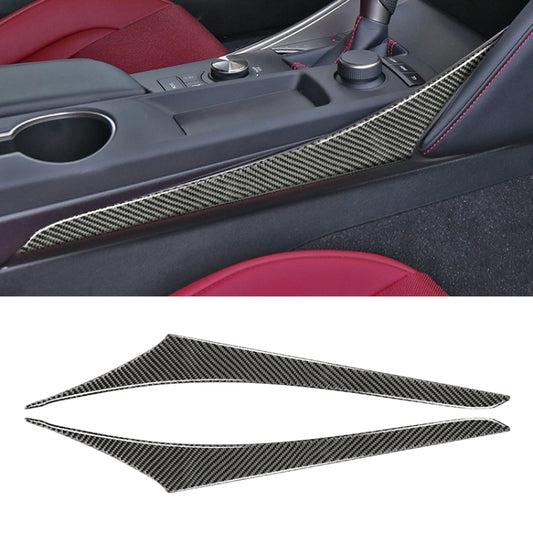 Car Carbon Fiber Gear Position Side Decorative Strip for Lexus IS250 2013-, Left Drive