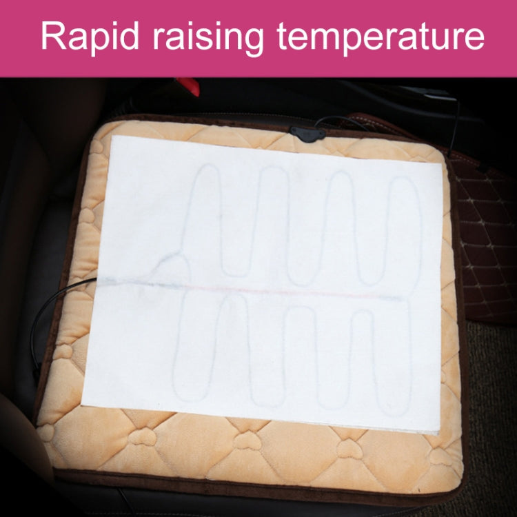 Car USB Seat Heater Cushion Warmer Cover Winter Heated Warm Mat, Style: Square, Square (Red), Square (Black)