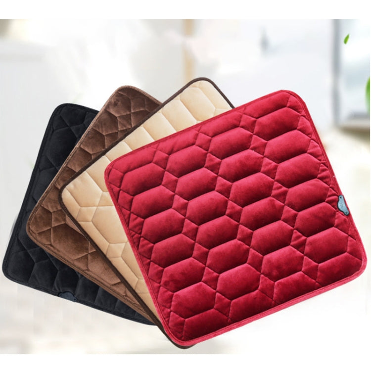 Car USB Seat Heater Cushion Warmer Cover Winter Heated Warm Mat, Style: Square