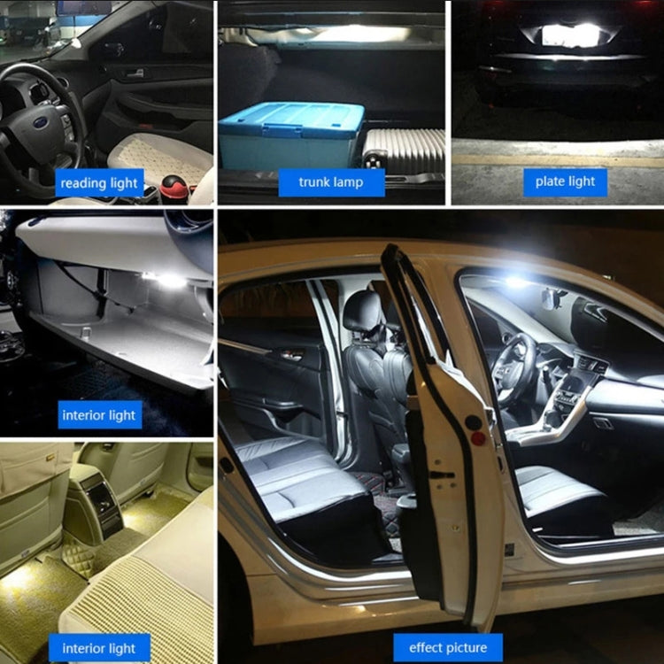 2pcs 31mm DC12-24V / 1W / 6000K / 60LM 12LEDs SMD Car Reading Lamp Dome Light