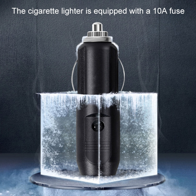 Car 12V Portable Inflatable Cylinder Pedal Pointer Air Pump with Light & Tool Box