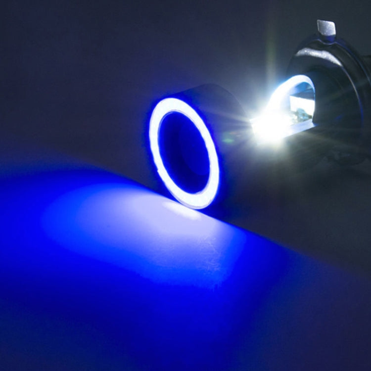 H4 DC12-80V / 20W / 6000K / 2000LM Motorcycle Headlight with Angel Eyes