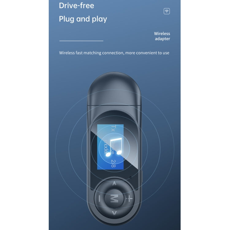 T-13 Bluetooth 5.0 LCD Digital Display Bluetooth Adapter Receiver Transmitter