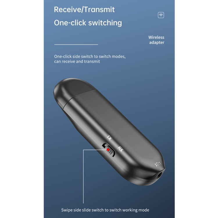 T-13 Bluetooth 5.0 LCD Digital Display Bluetooth Adapter Receiver Transmitter